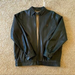 Ralph Lauren Brown Leather Bomber